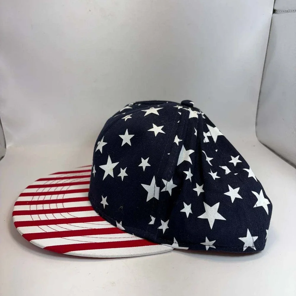 Youth Stars and Stripes Snapback Hat Navy Red White Patriotic SB3YJ2PLK OSFM
